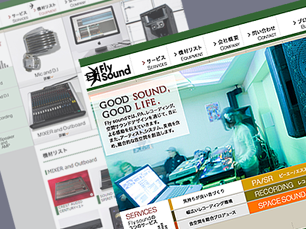 Fly-sound company's website work